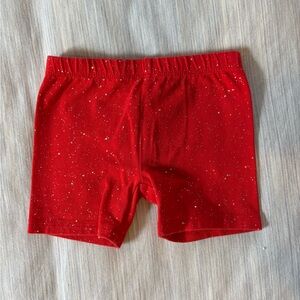Red baby shorts